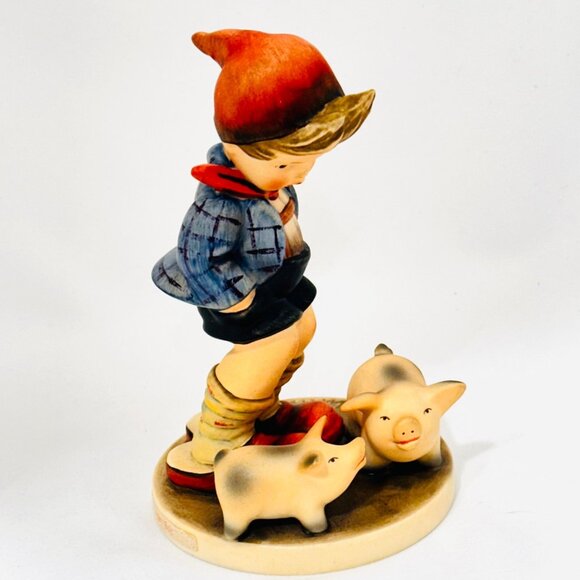 Goebel Hummel #66 "Farm Boy"  TMK6 - 5.5 Inches - Permanently Retired Hummel - Picture 4 of 11